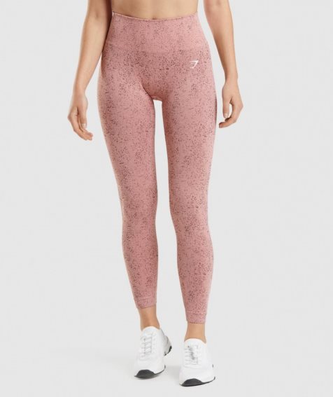 Women's Gymshark Adapt Fleck Seamless Leggings Pink | CA 1530A6